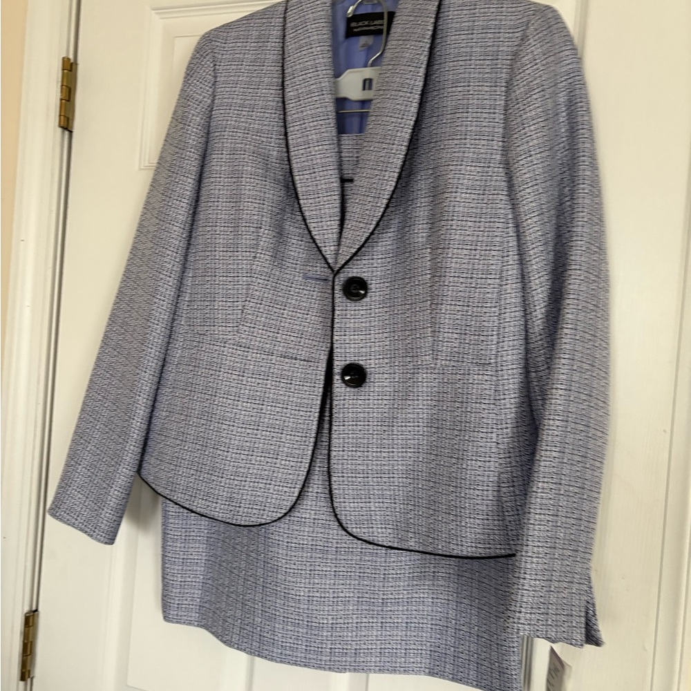 Black Label purpure  and Black Textured Blazer - Picture 3 of 8